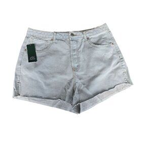 Wild Fable Womens Denim Shorts Light Wash Size 12 Cotton Blend Super High-Rise